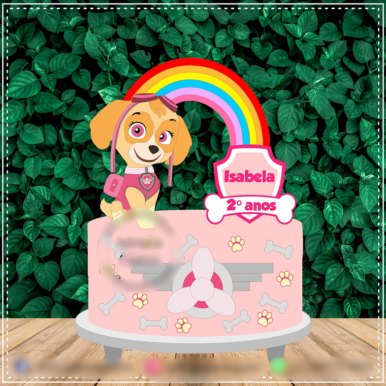 TOPO DE BOLO - SKYE 1