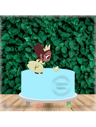 TOPO DE BOLO - Tiana Chibi