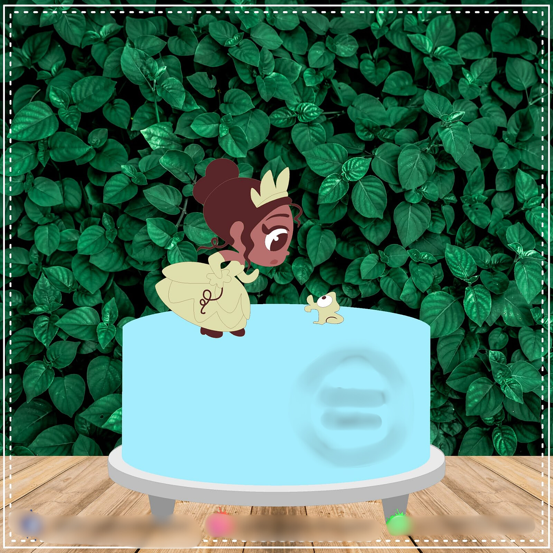 TOPO DE BOLO - Tiana Chibi 1