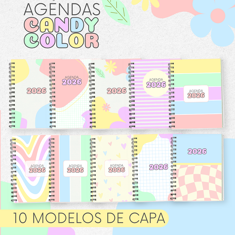 Coleção Agendas Candy Color 2026 1