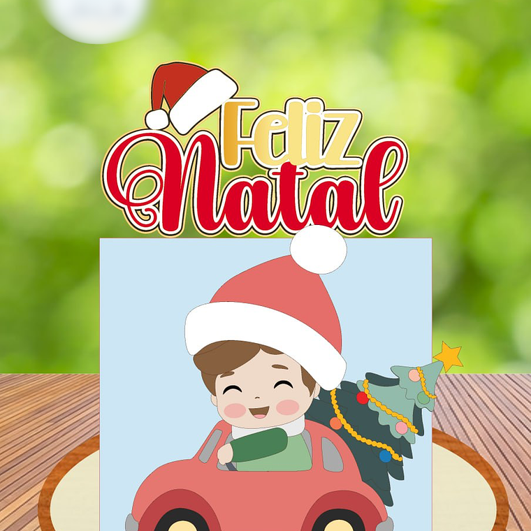 TOPO DE BOLO - MENINO NATALINO 1