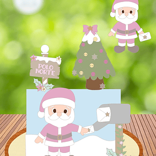 TOPO DE BOLO - natal candy color