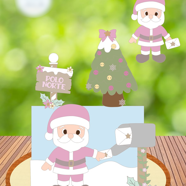 TOPO DE BOLO - natal candy color 1