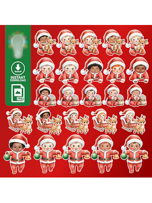 Kit Digital Bebê Noel