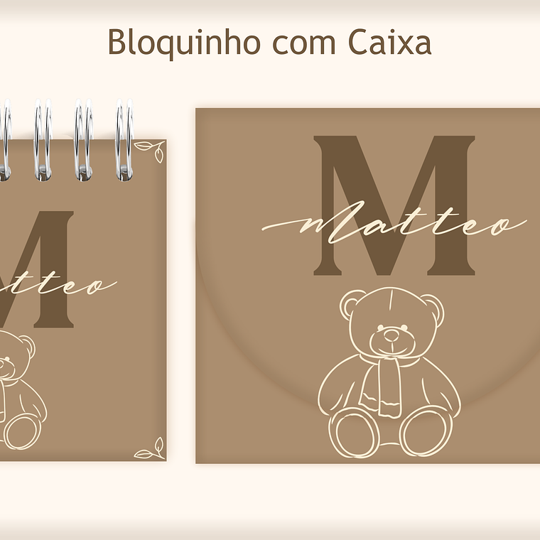 Arquivo Encadernação Baby Ursinho Elegante 5