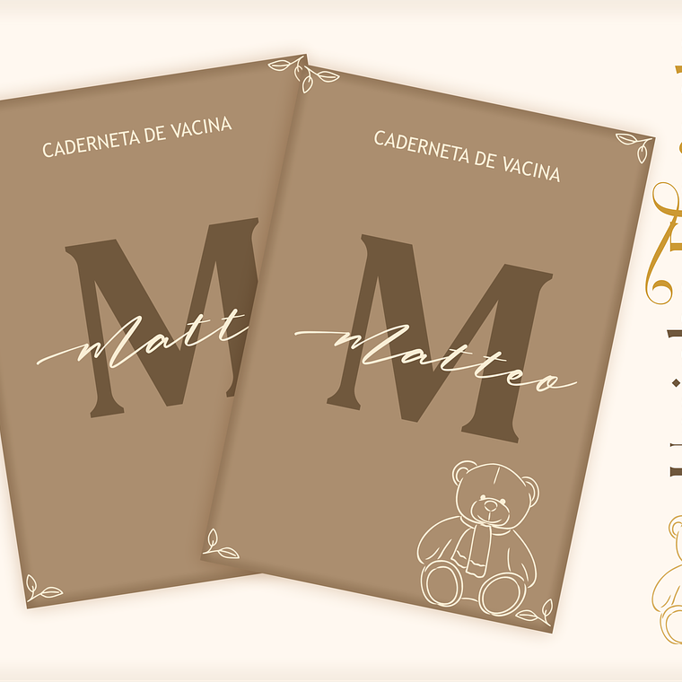 Arquivo Encadernação Baby Ursinho Elegante 6