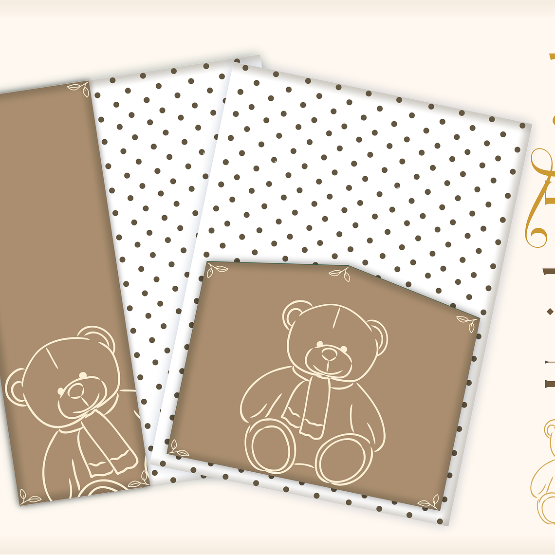 Arquivo Encadernação Baby Ursinho Elegante 14