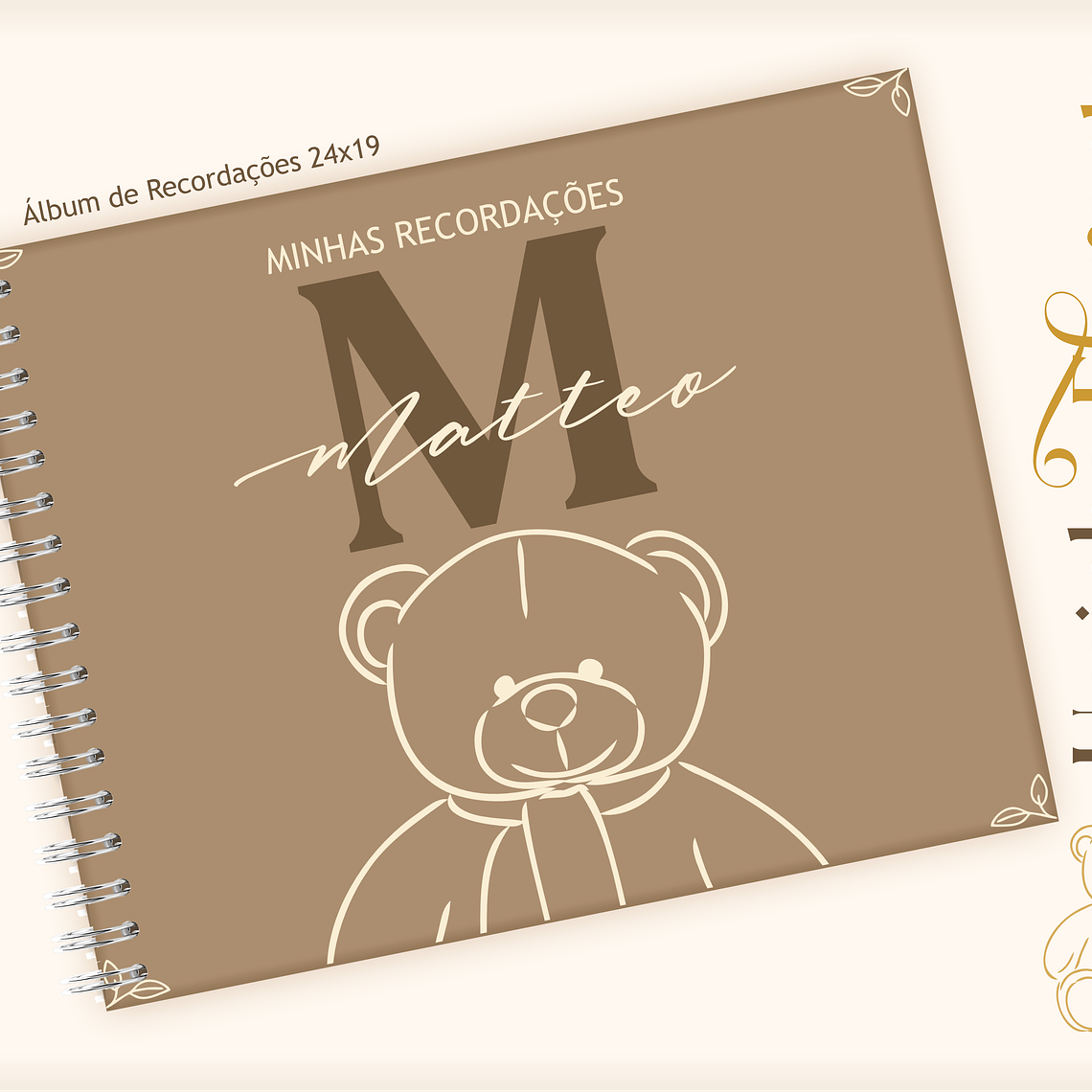 Arquivo Encadernação Baby Ursinho Elegante 15
