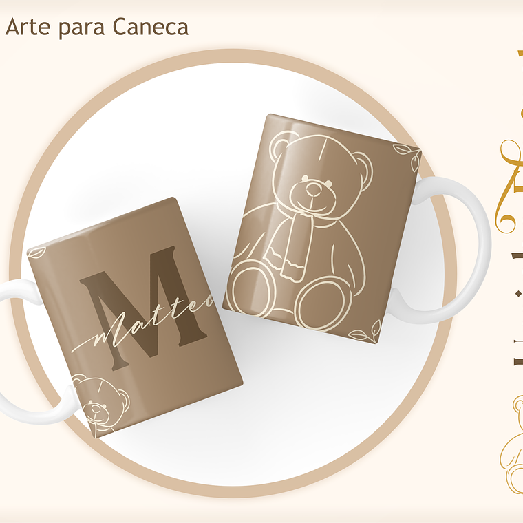 Arquivo Encadernação Baby Ursinho Elegante 17