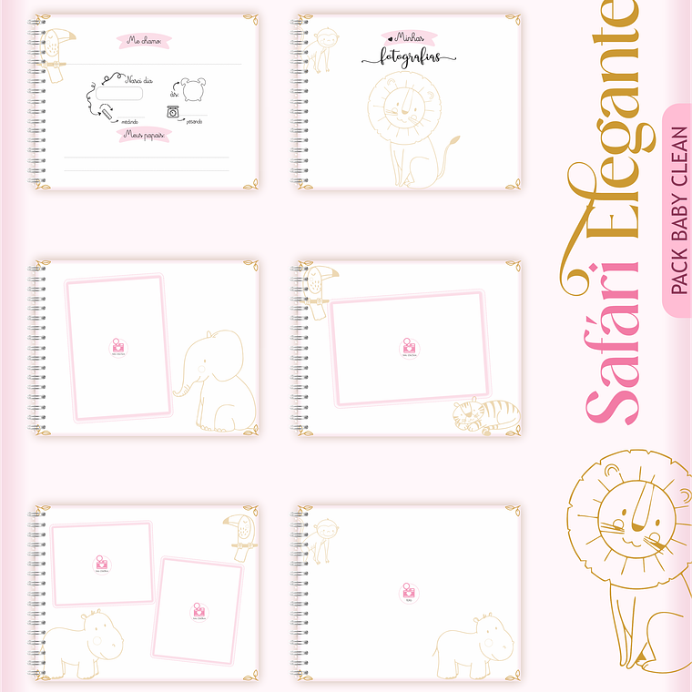 Arquivo Encadernação Baby Safari Clean 2