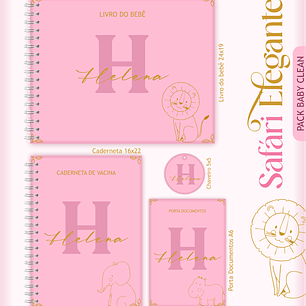 Arquivo Encadernação Baby Safari Clean