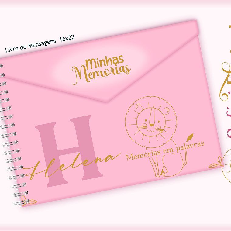 Arquivo Encadernação Baby Safari Clean 13