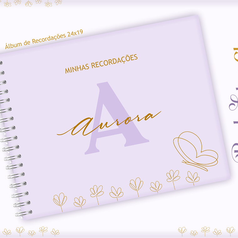 Arquivo Encadernação Baby Borbolea Clean 7