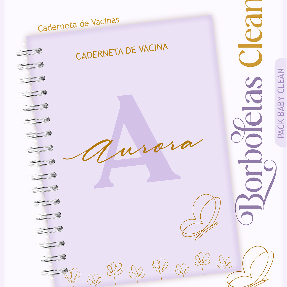 Arquivo Encadernação Baby Borbolea Clean 8