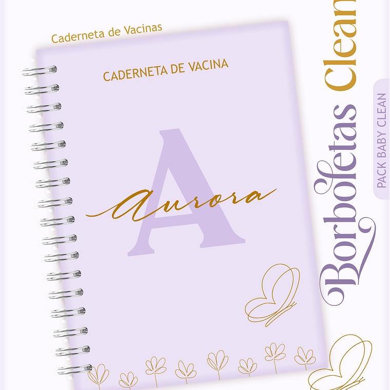 Arquivo Encadernação Baby Borbolea Clean 8