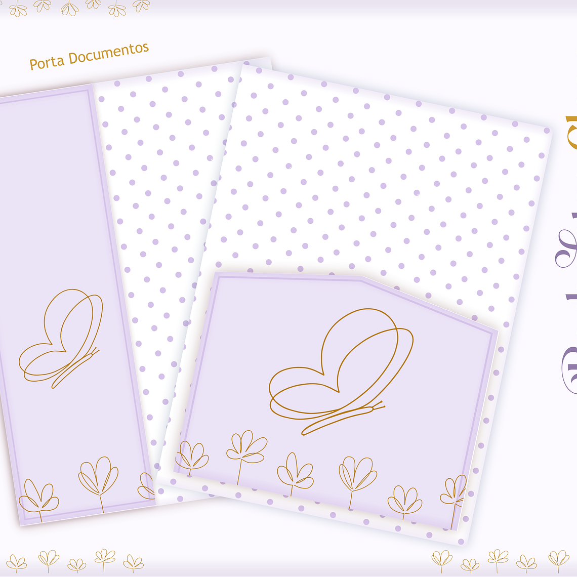 Arquivo Encadernação Baby Borbolea Clean 10