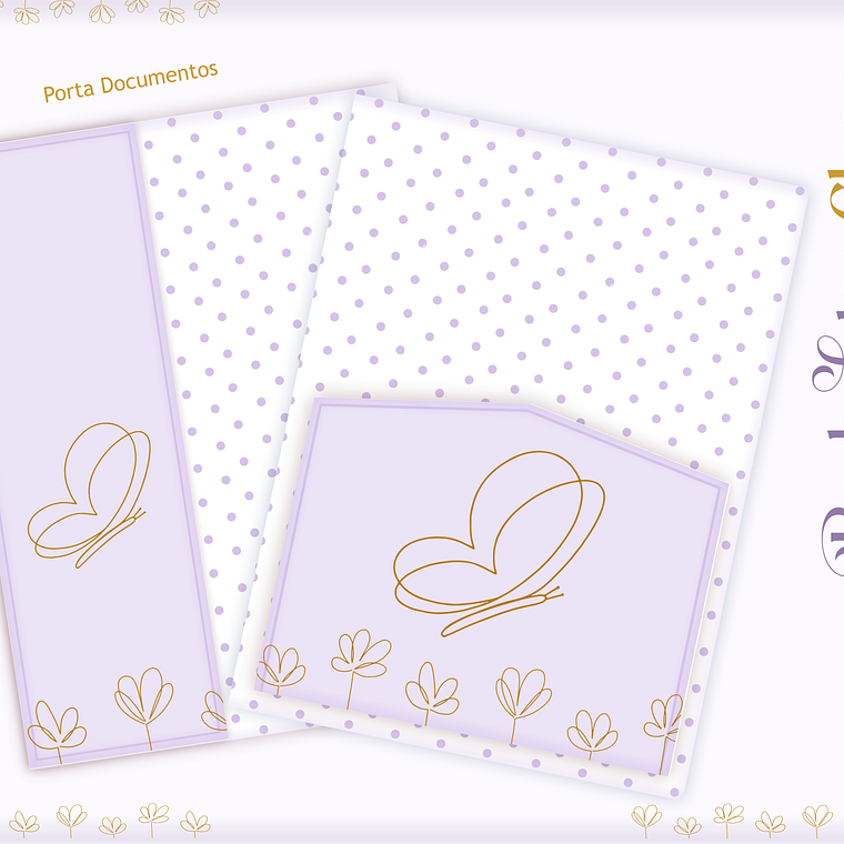 Arquivo Encadernação Baby Borbolea Clean 10