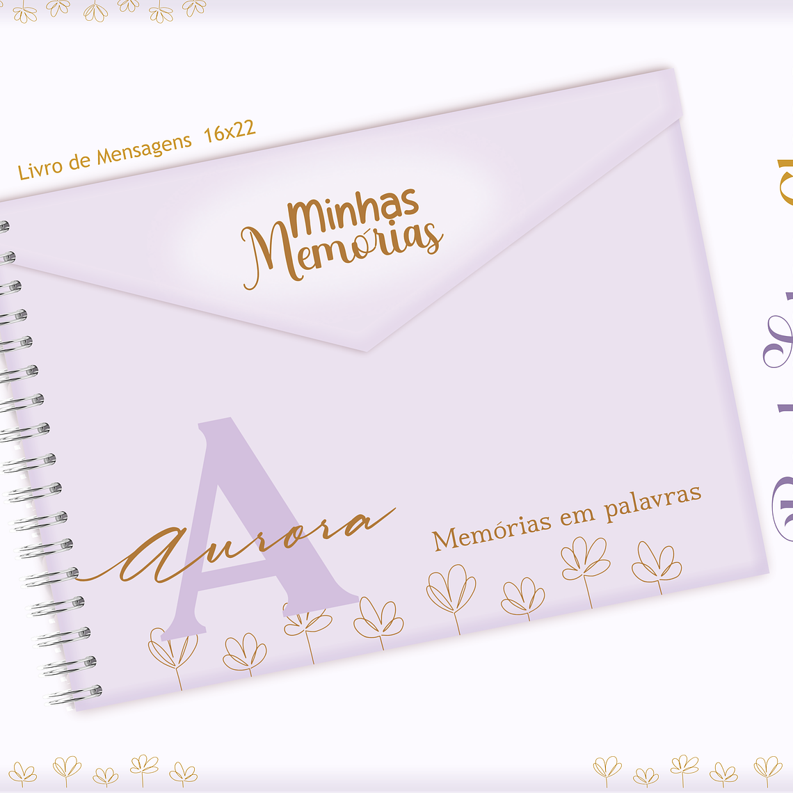 Arquivo Encadernação Baby Borbolea Clean 11