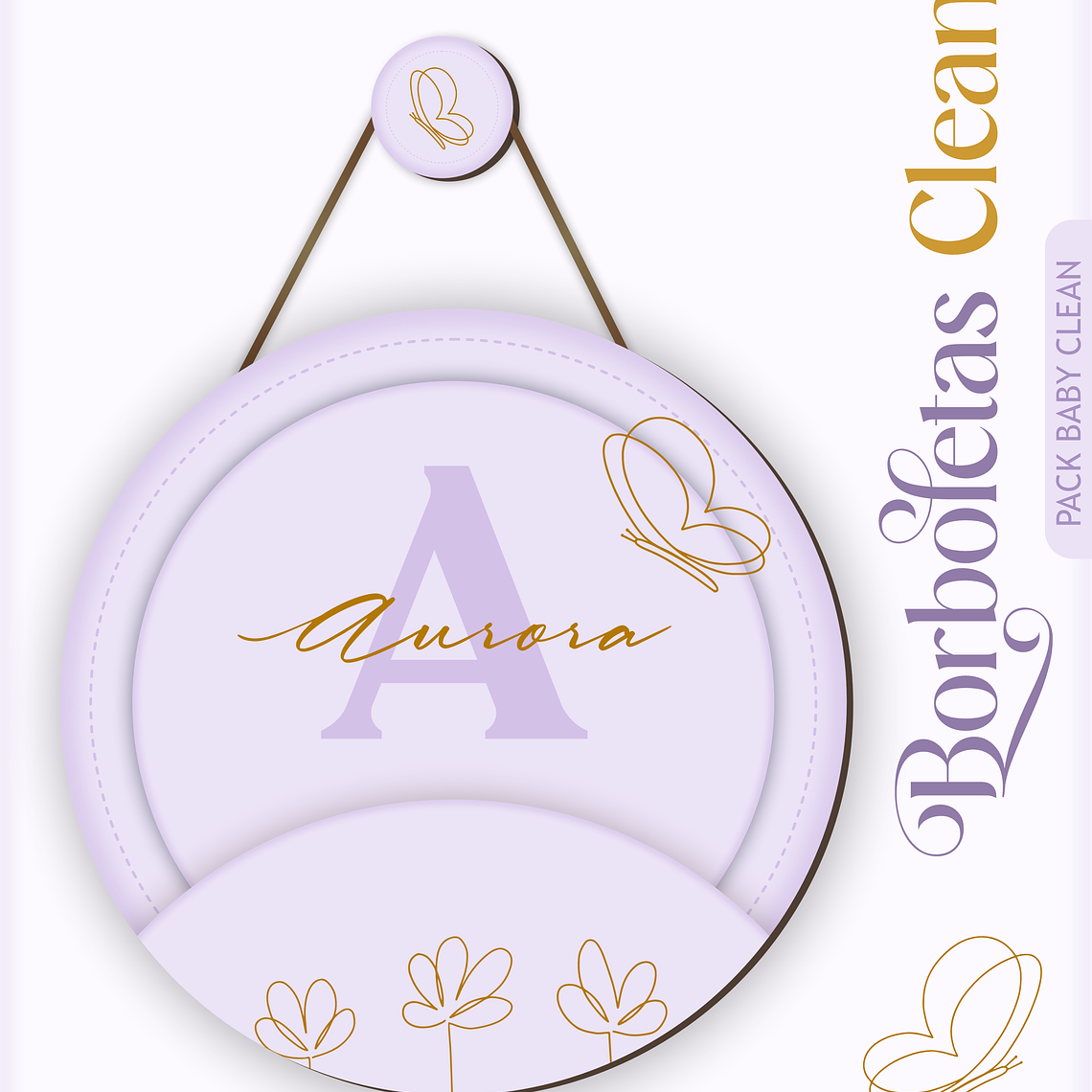 Arquivo Encadernação Baby Borbolea Clean 14