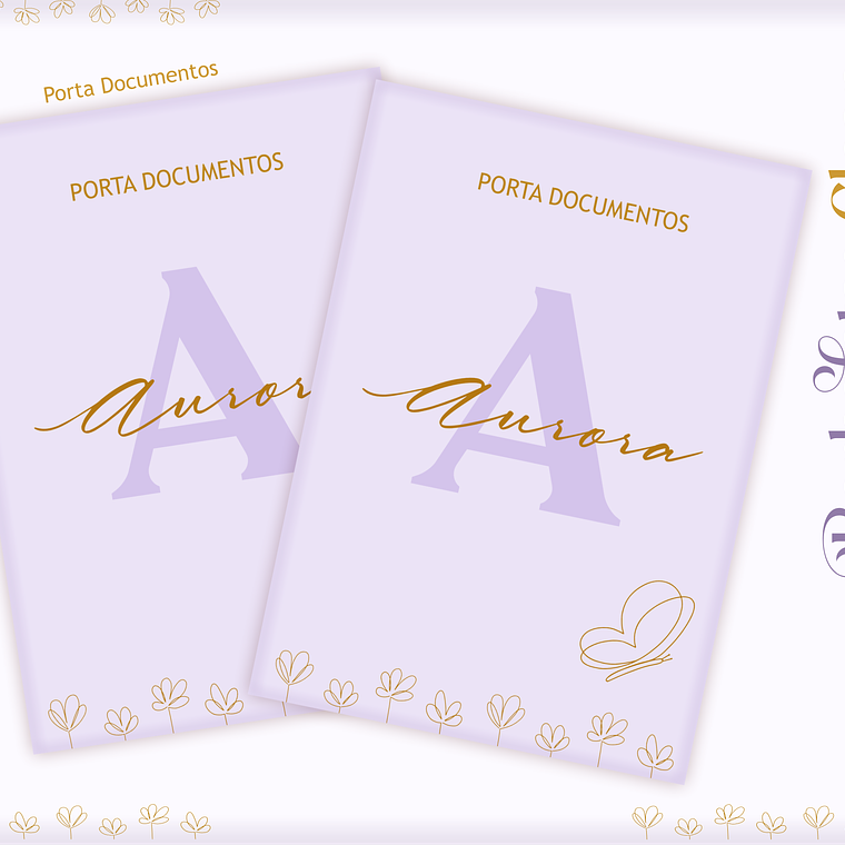 Arquivo Encadernação Baby Borbolea Clean 16