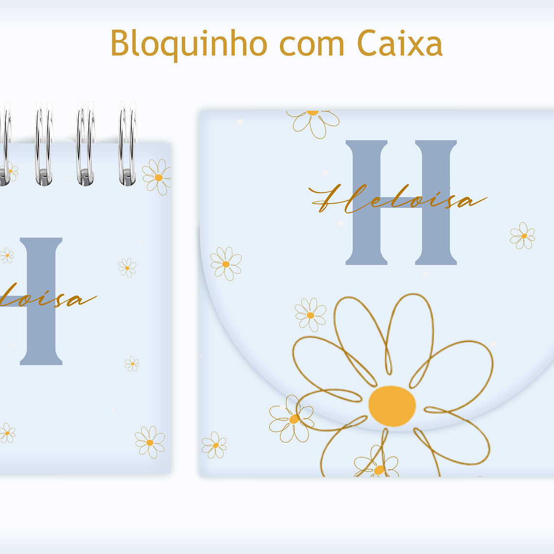 Arquivo Encadernação Baby Margaridas Clean 8