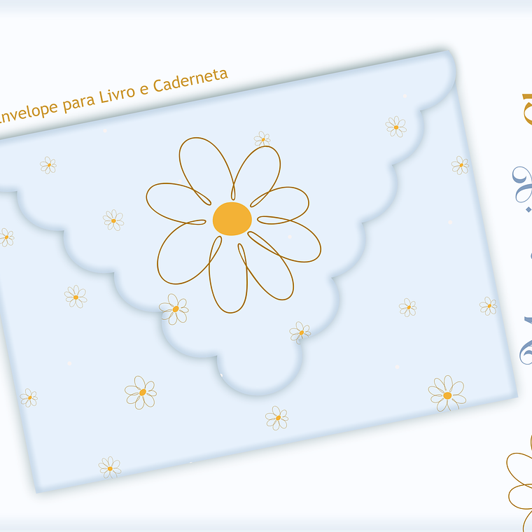 Arquivo Encadernação Baby Margaridas Clean 9