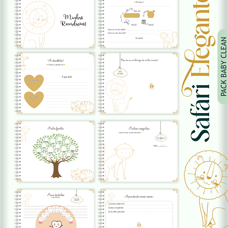 Arquivo Encadernação Baby Safari 4