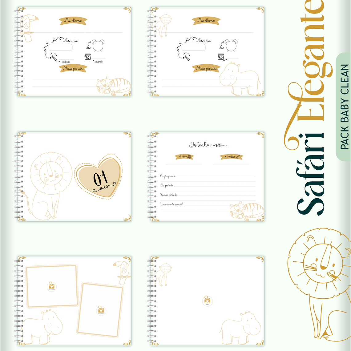 Arquivo Encadernação Baby Safari 7