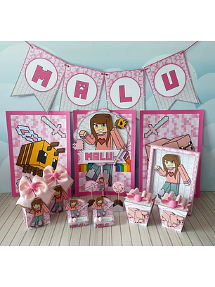 Arquivo de Corte Minecraft Rosa