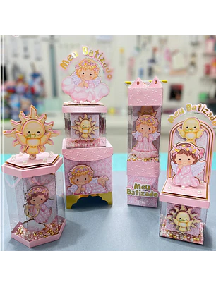ARQUIVO DE CORTE BATIZADO ROSA VITRINE