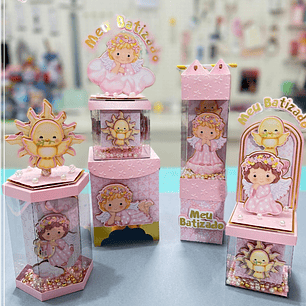 ARQUIVO DE CORTE BATIZADO ROSA VITRINE