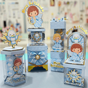 ARQUIVO DE CORTE  BATIZADO AZUL VITRINE