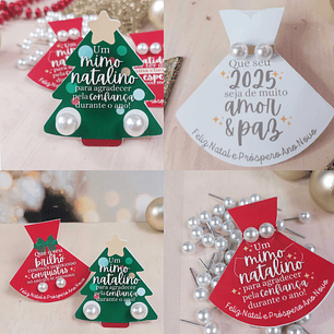 Arquivo Natal Card Brinco Árvore e Vestido