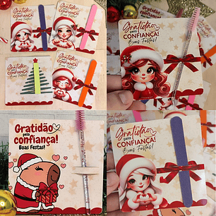 Arquivo Natal Card Escovinha e Lixa