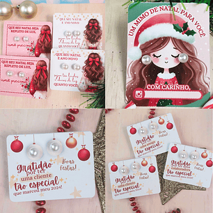 Card Retangular Brinco Natal 