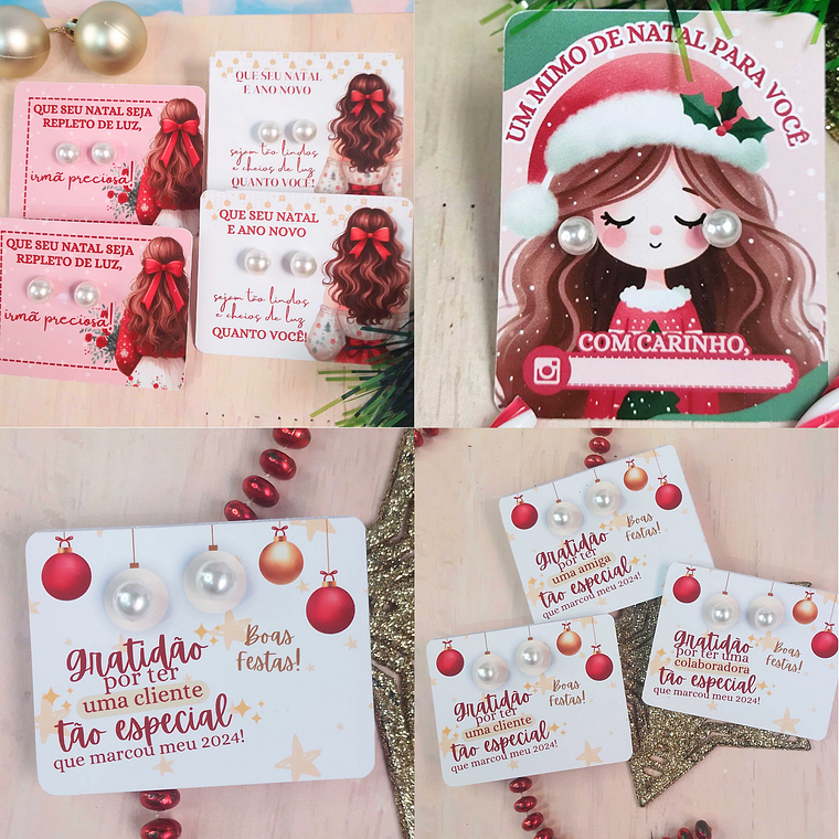 Card Retangular Brinco Natal  1