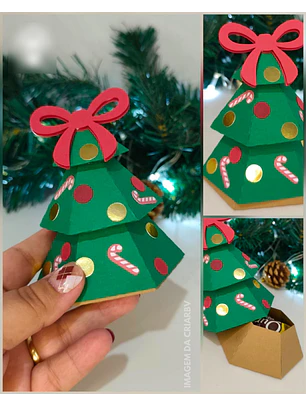 Arquivo Natal Caixa Árvore 3D
