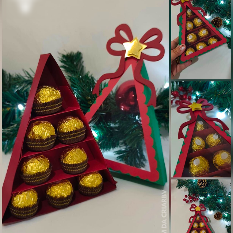 Arquivo Natal Caixa Triângulo 8 Doces 1