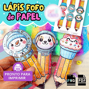 Arquivo  Molde Lápis Fofo