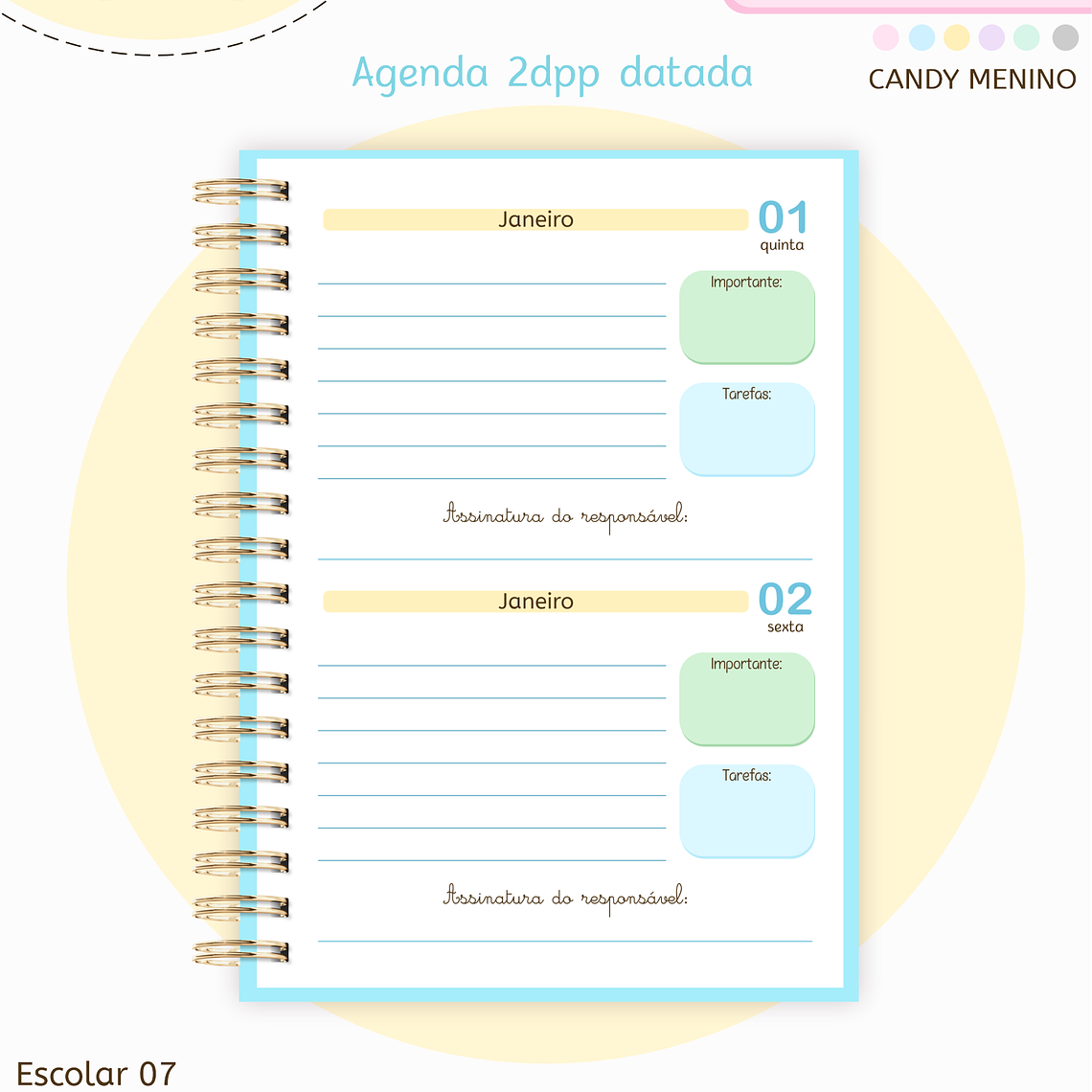 Arquivo Pack Agendas Escolares A5 2026 12