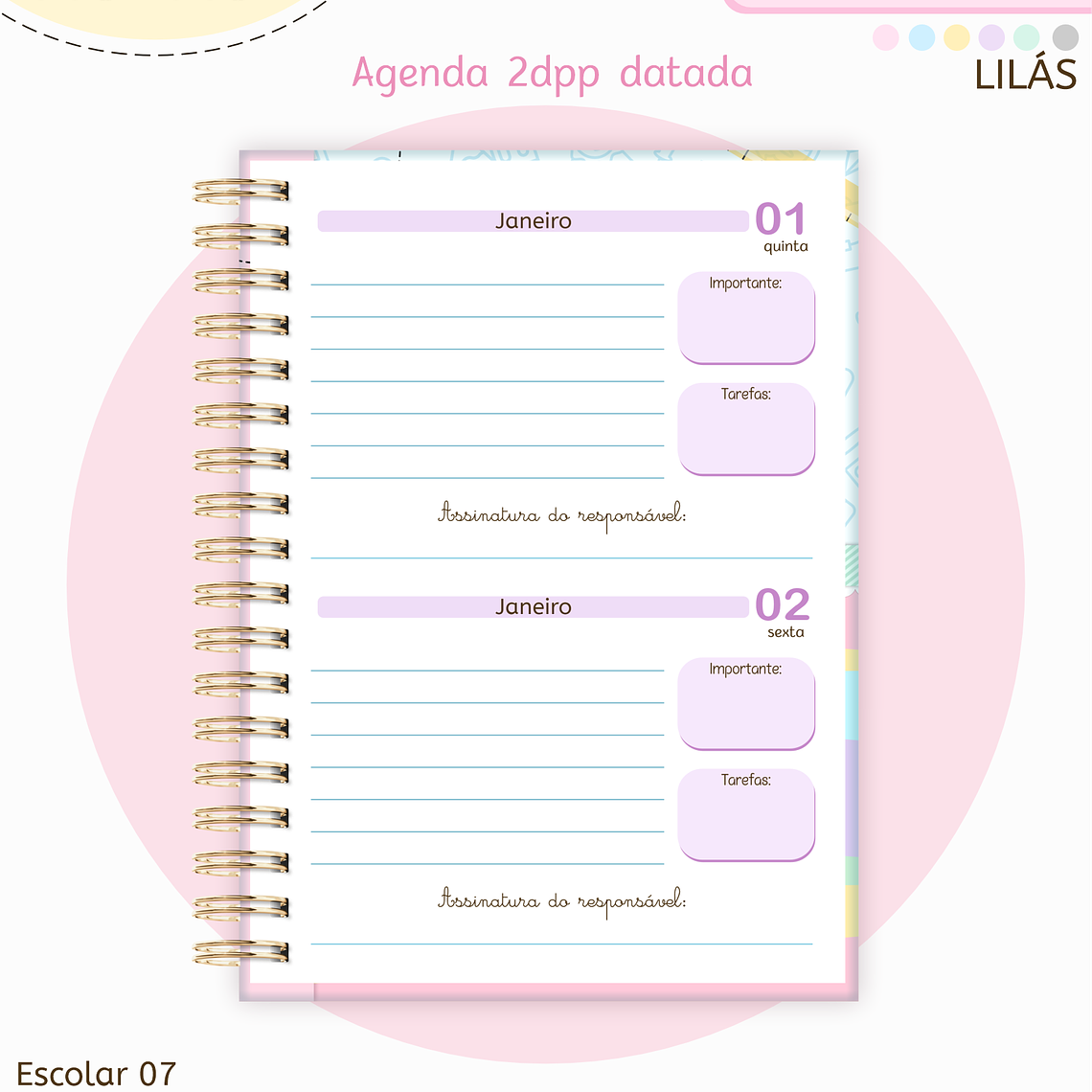 Arquivo Pack Agendas Escolares A5 2026 15