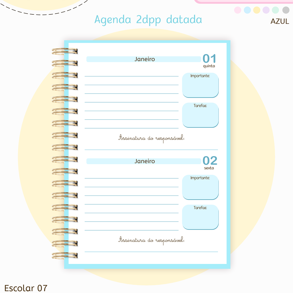 Arquivo Pack Agendas Escolares A5 2026 19