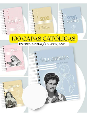 Arquivo Pack 100 Capas Católicas