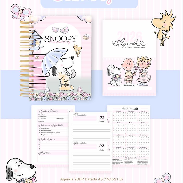 Arquivo Encadernação Coleção Snoopy Lovers 2026 - PAMELLA VIEIRA 2