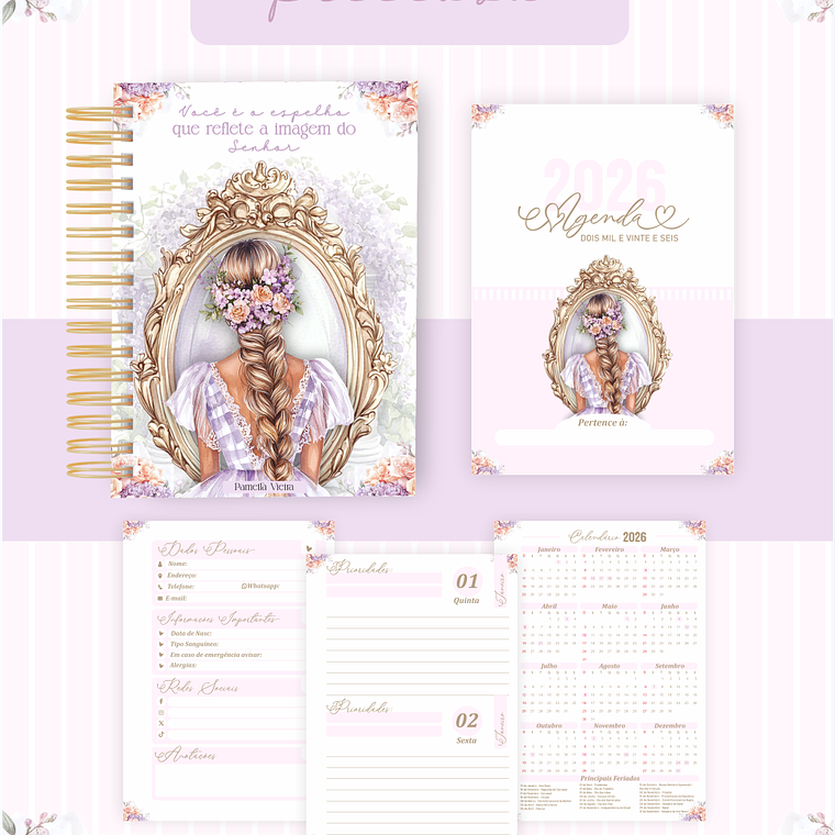 Arquivo Encadernação Coleção Princesa 2026 - Pamella Vieira 7