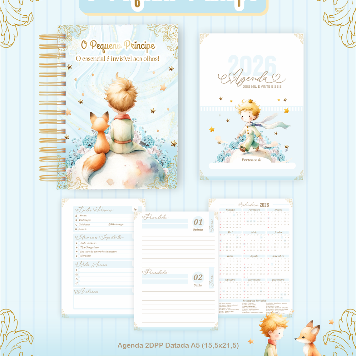 Arquivo Encadernação Coleção O Pequeno Príncipe 2026 - Pamella Vieira 2