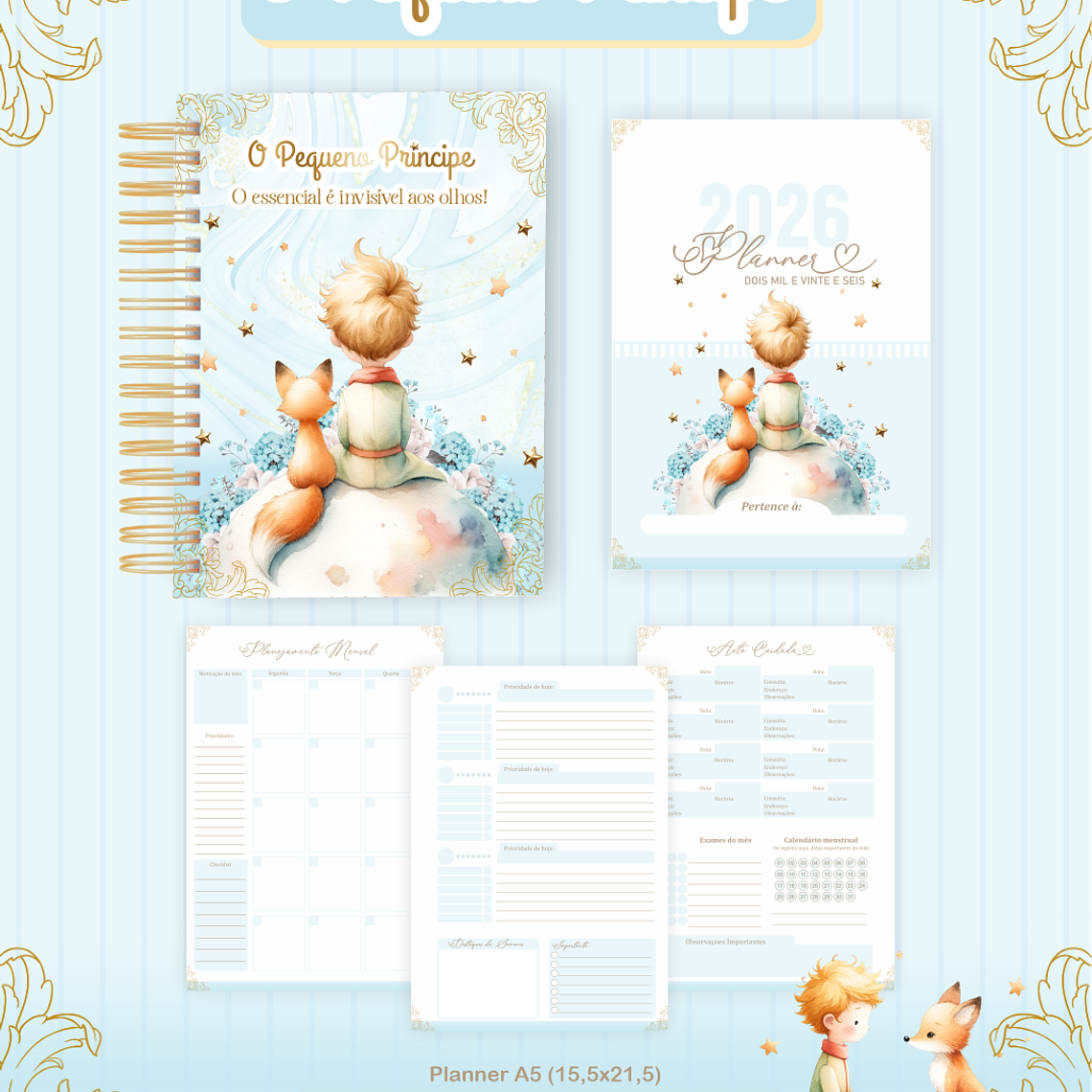 Arquivo Encadernação Coleção O Pequeno Príncipe 2026 - Pamella Vieira 3