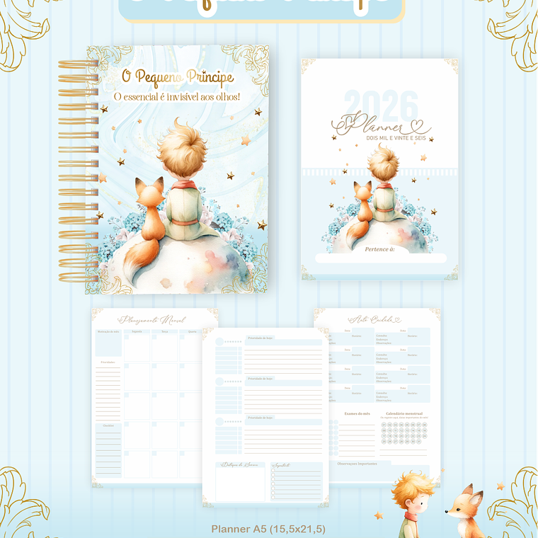Arquivo Encadernação Coleção O Pequeno Príncipe 2026 - Pamella Vieira 3