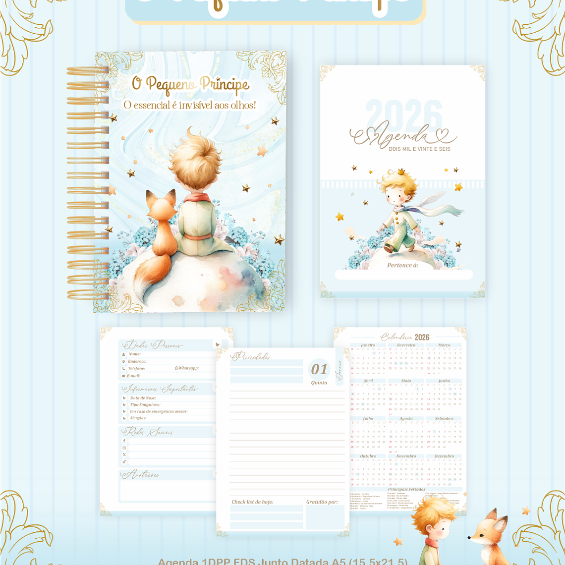 Arquivo Encadernação Coleção O Pequeno Príncipe 2026 - Pamella Vieira 7