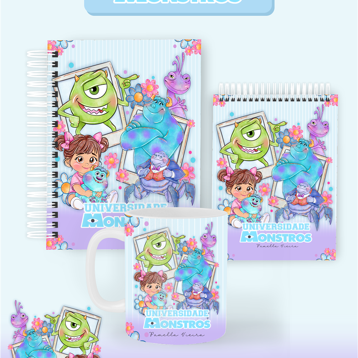 Arquivo Encadernação Coleção Monstros S.A 2026 - Pamella Vieira 1